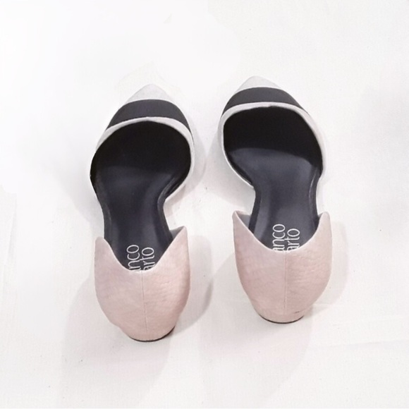 NWT Franco Sarto “Harlan” Suede Color-block D’Orsay Flats (7.5) - Picture 2 of 7